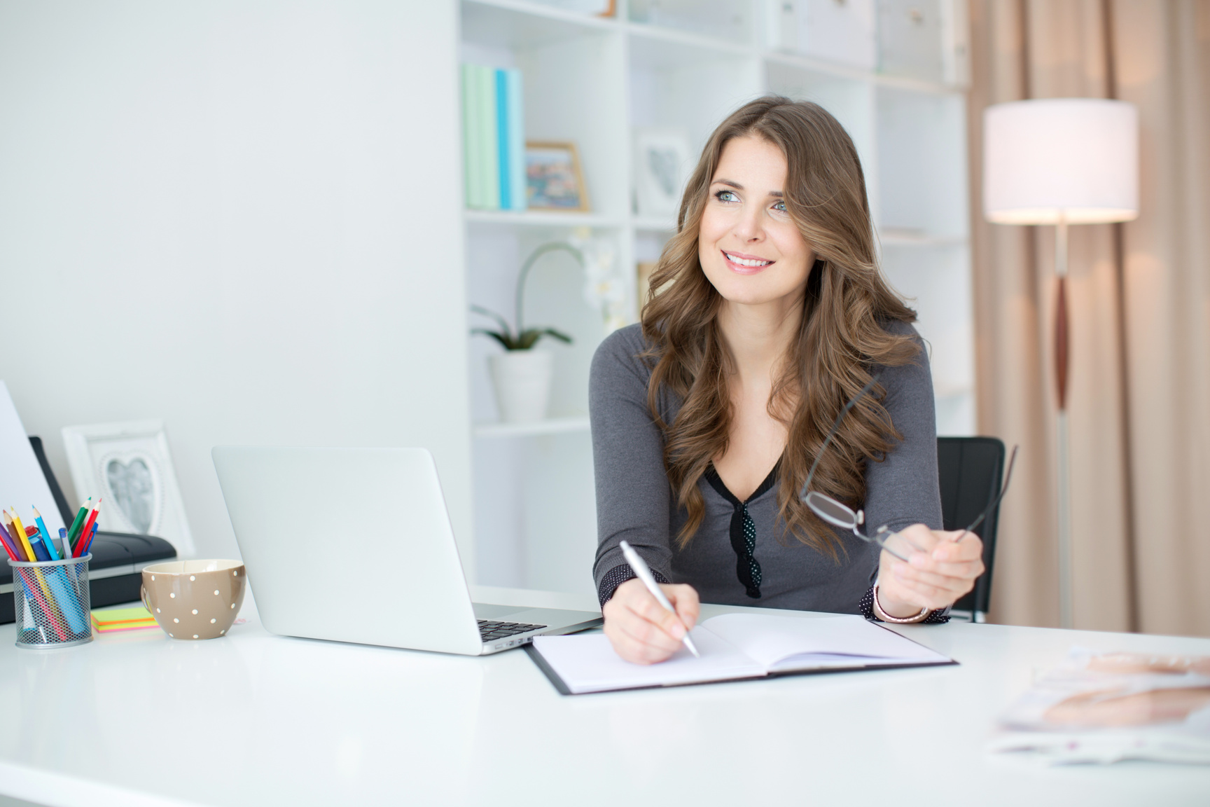 Woman at work.